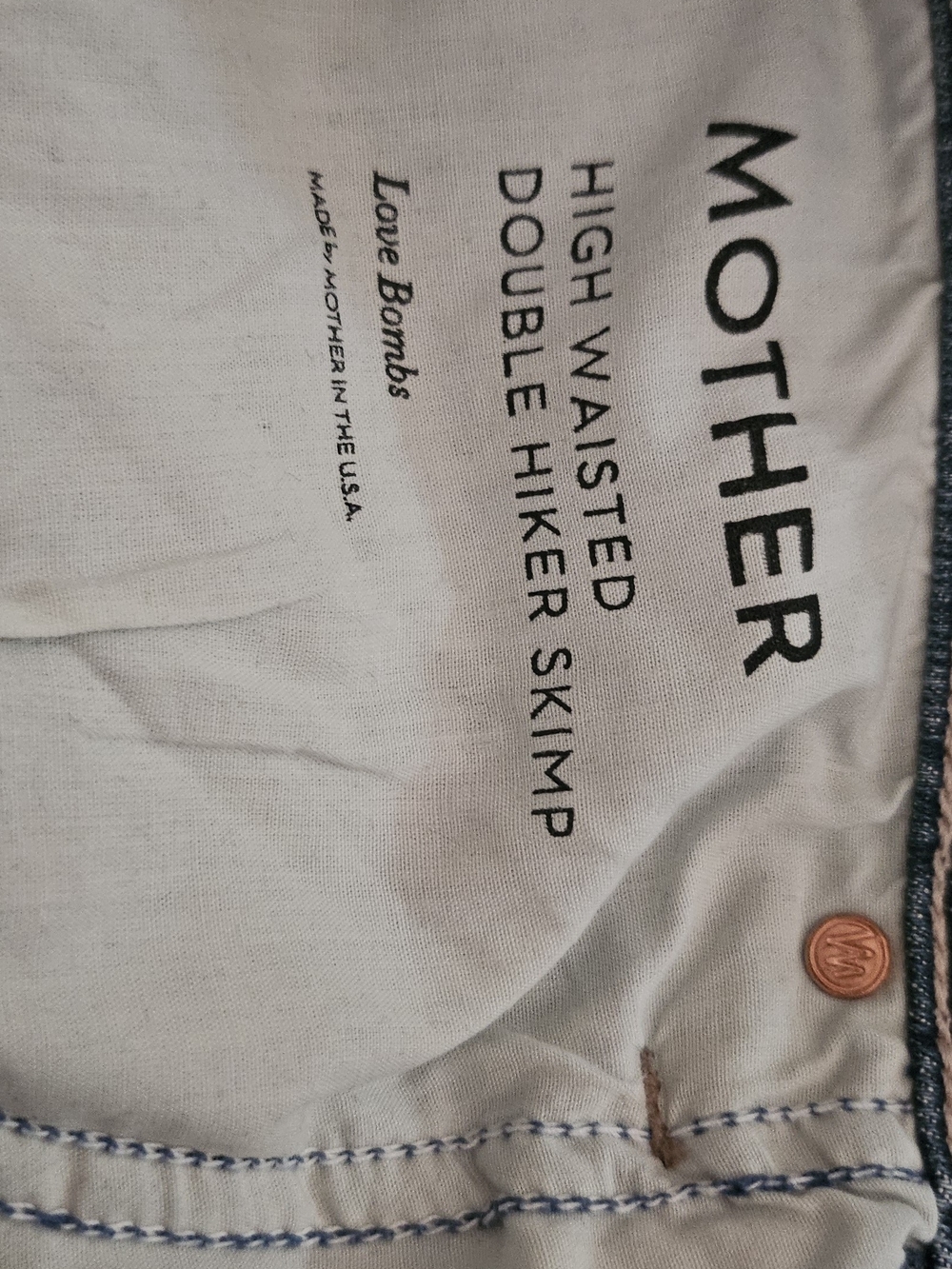 MOTHER High Waisted Double Hiker SKIMP - Picture 5 of 7